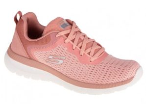 Skechers Engineered Mesh Lace-Up Γυναικεία Sneakers Ροζ 12607-ROS